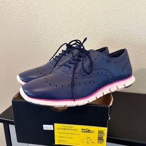 Cole Haan Navy Leather Zero Grand WNGOX CLII Women’s Size 7.5 NIB